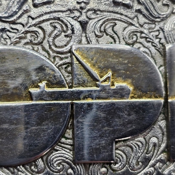 Vintage OPI Corporate Safety Department Houston Texas Bronze‎ Belt Buckle - Picture 4 of 11